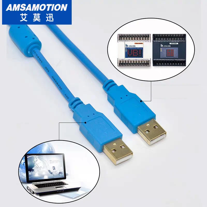 USB-VIGOR Programming Cable Suitable for VIGOR VB VH M Series PLC Data Download Line