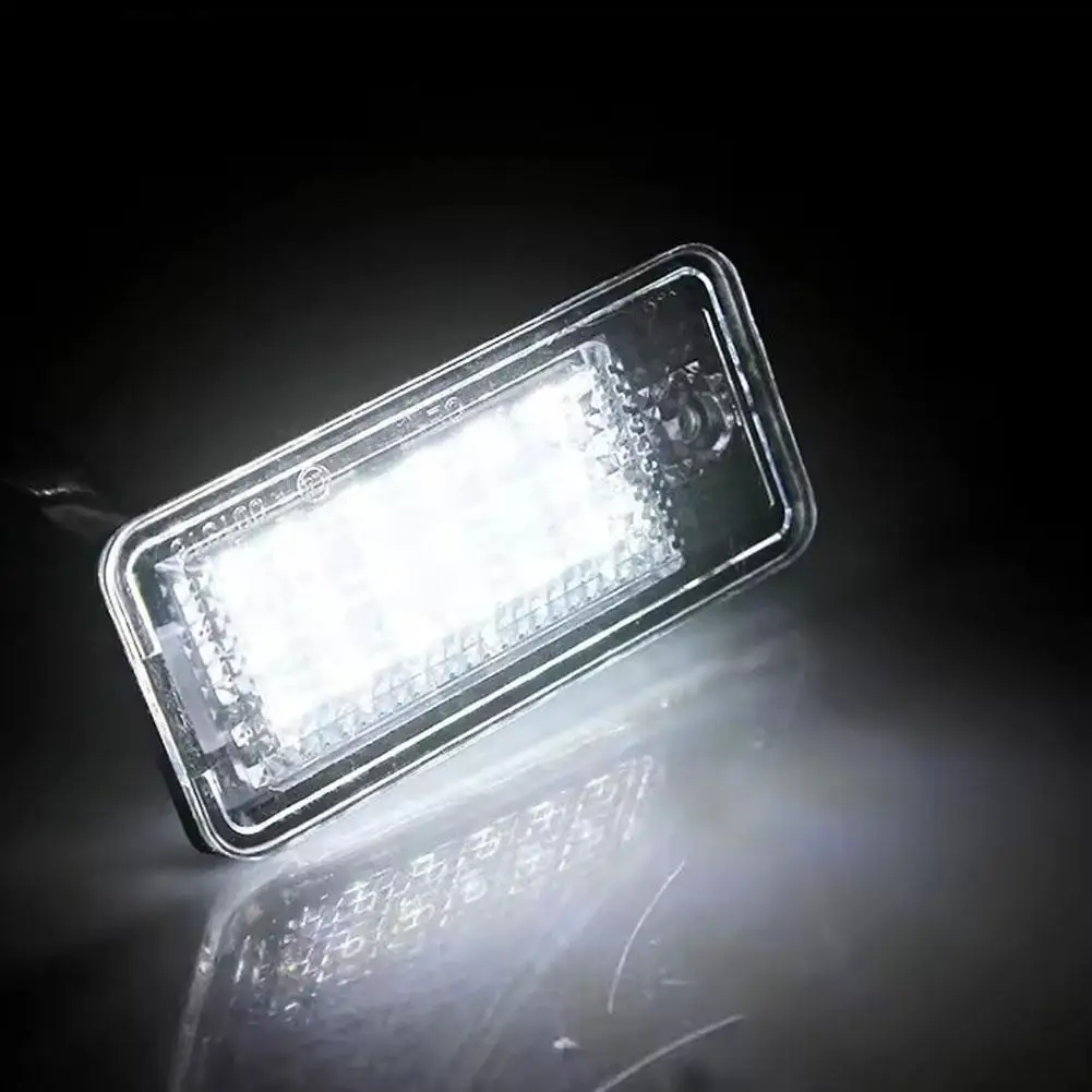 LED License Plate Light 2pcs For AUDI A3/S3 04-12 A4/S4 B6 (8E/8H) 01-05 White Light (6500K) Auto Lamp Light License Plate Lamp view 5