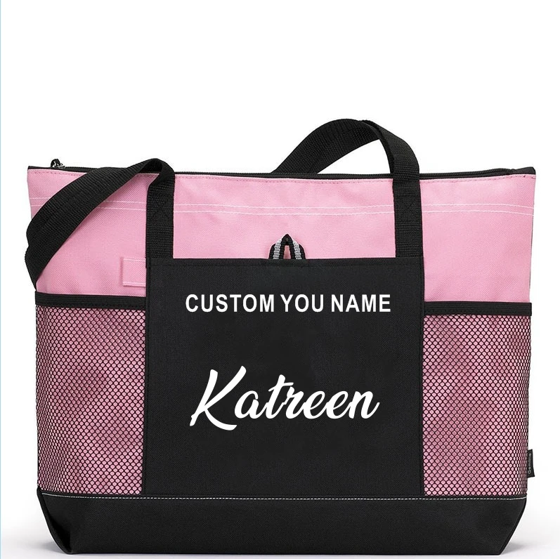 Personalized Duffle Laptop Bag Weekender Overnight Bag Weekend Travel Bag Shoulder Tote Baby Bag Woman Handbag