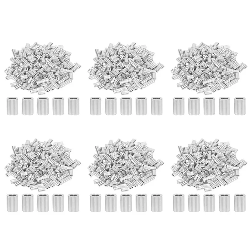 

AT29-1200PCS 1/16-дюймовый набор кабельных наконечников из алюминиевого сплава, обжимная петля для троса