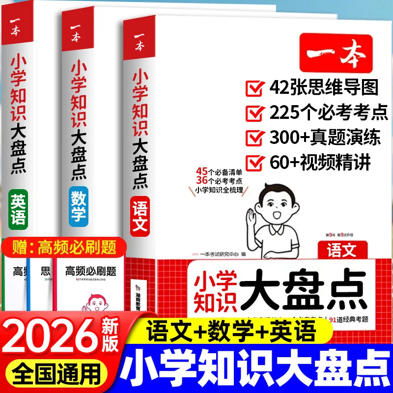 2025 A Comprehensive List of Elementary School Knowledge, Chinese, Mathematics, and English Fundamentals