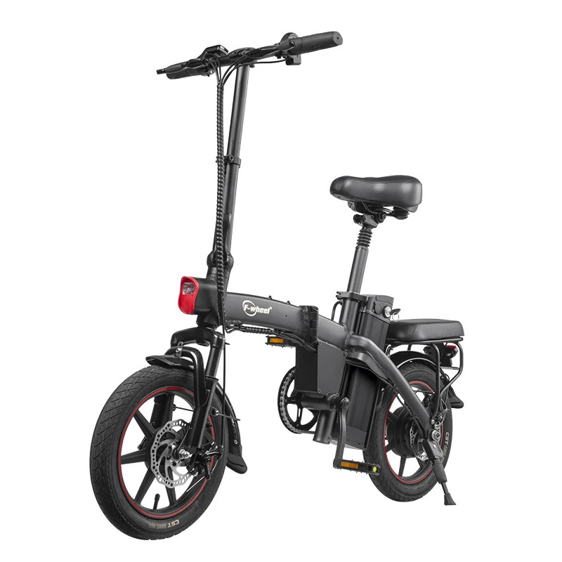 EU UK US Warehouse Cheap Mini Folding Electric Moped EBike 48V Lithium Battery Aluminum Alloy Frame From China Manufacturers view 6