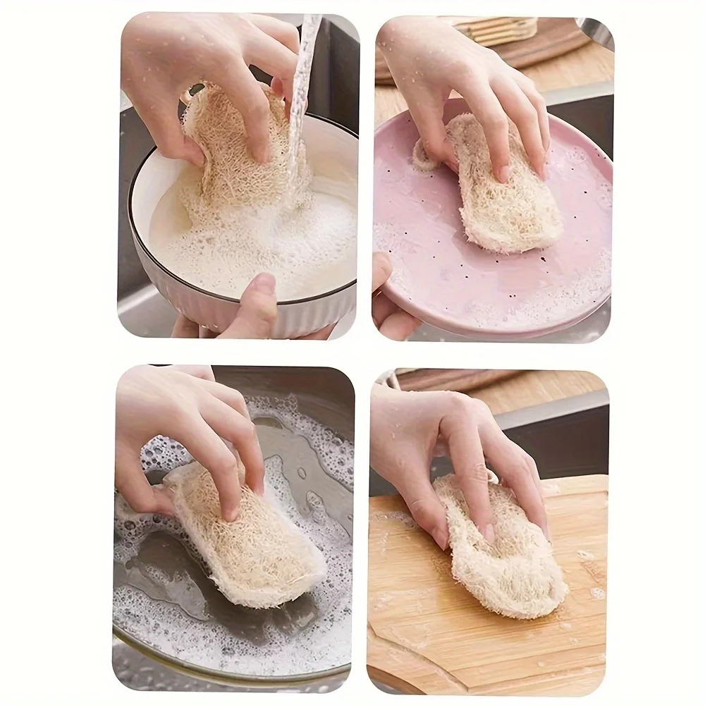 Natural Luffa Dish Scrubber 5