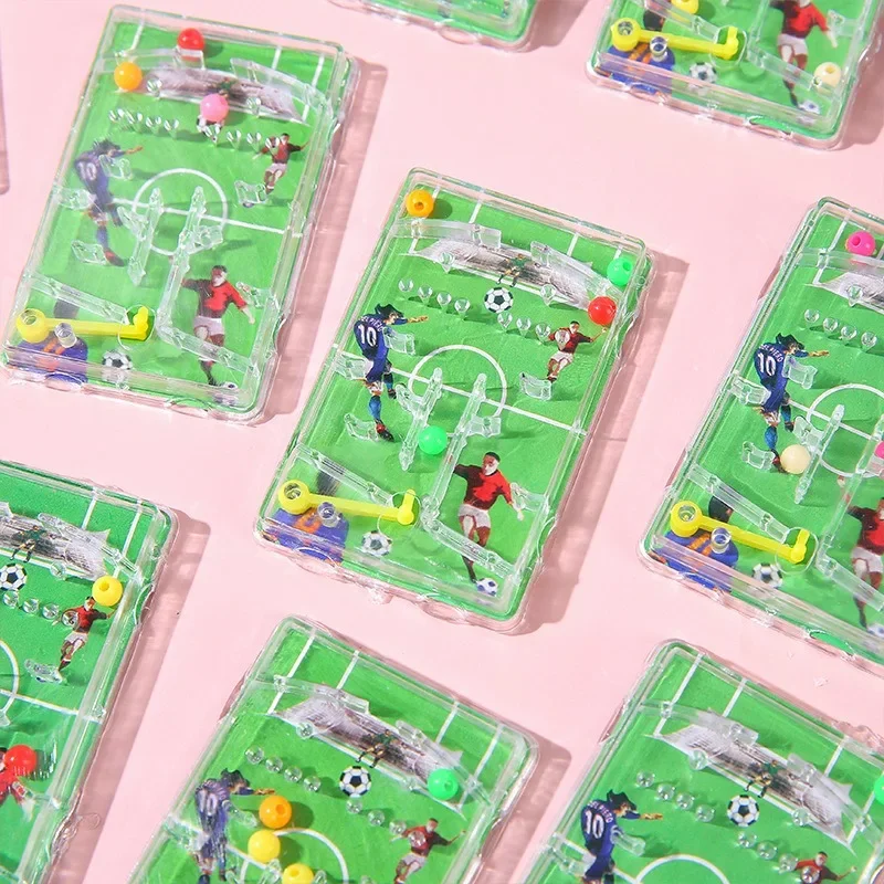 Football Theme Maze Game Children's Toys Gifts Handheld Marbles Birthday Christmas Gifts for Kids Party Prizes Trophies Toys