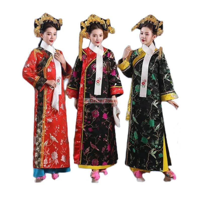 TV Movie Stage Outfit Women's Elegant Cheongsam Dress Ancient Qing Dynasty Princess Costume Chinese Traditional Clothing