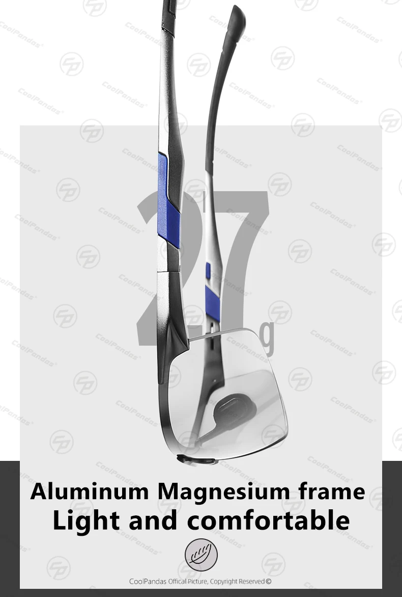 LIOUMO Klassische Legierung Quadratischen Rahmen Polarisierte Sonnenbrille Mann Photochrome Gläser Frau Chameleon Anti-Glare Fahren gafas de sol – Detail 5