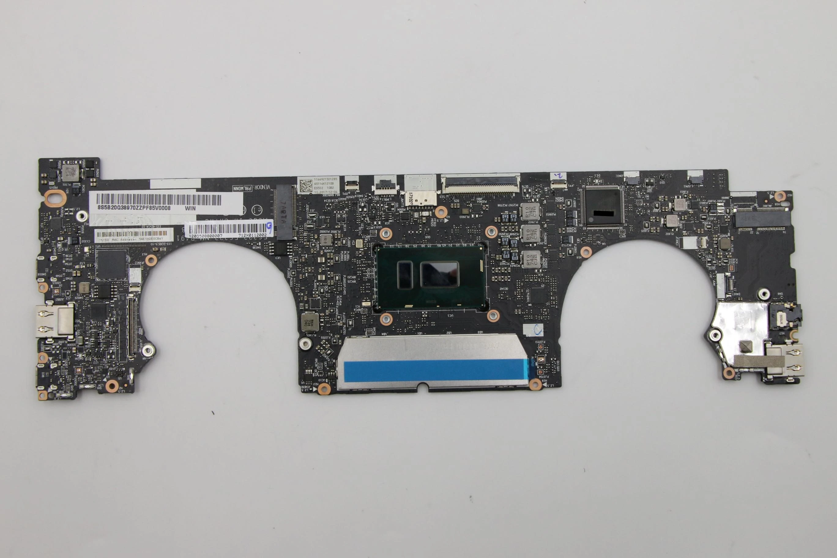

5B20Q38970 For ideapad 720S-13IKB Laptop Motherboard 4GB RAM I5 8250U Processor 100% Full Tested