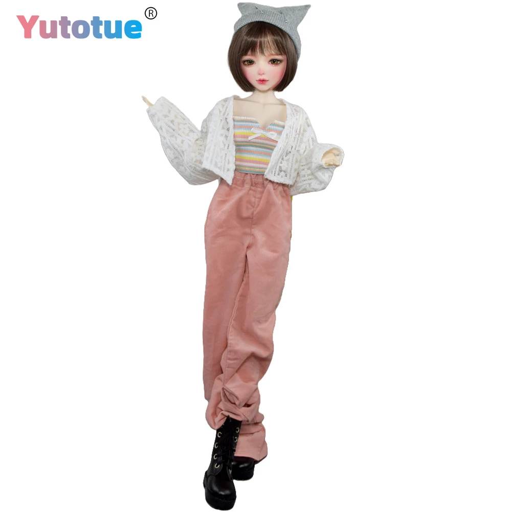 

YUTOTUE 56cm Height Mechanical Joints Female Doll Toy Handpainted Makeup Face Lifelike 1/3 Scale Doll
