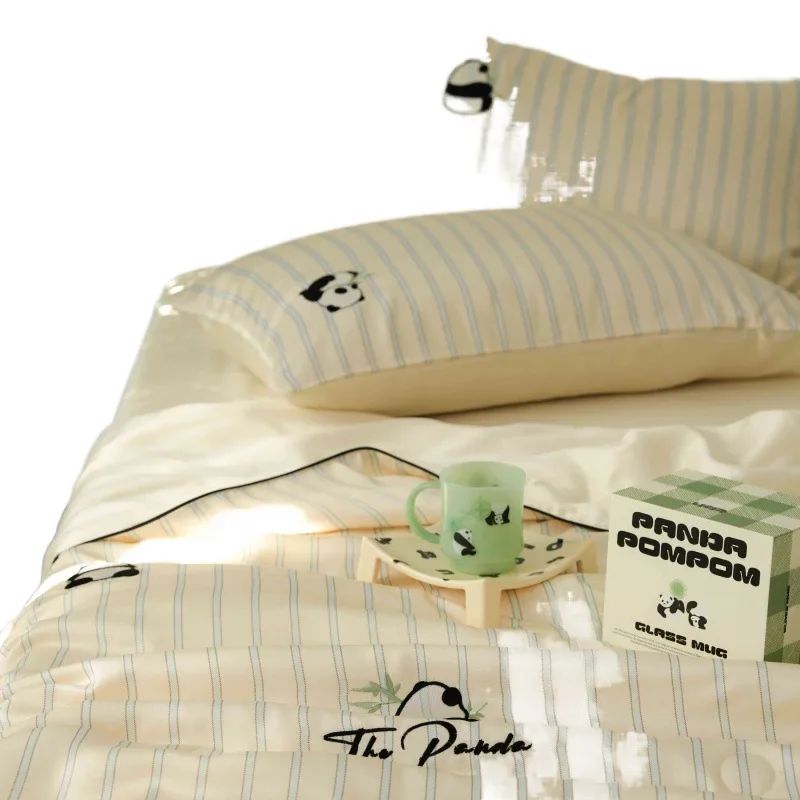 Customizable 2025 new embroidered summer cool quilt air conditioner quilt four-piece set