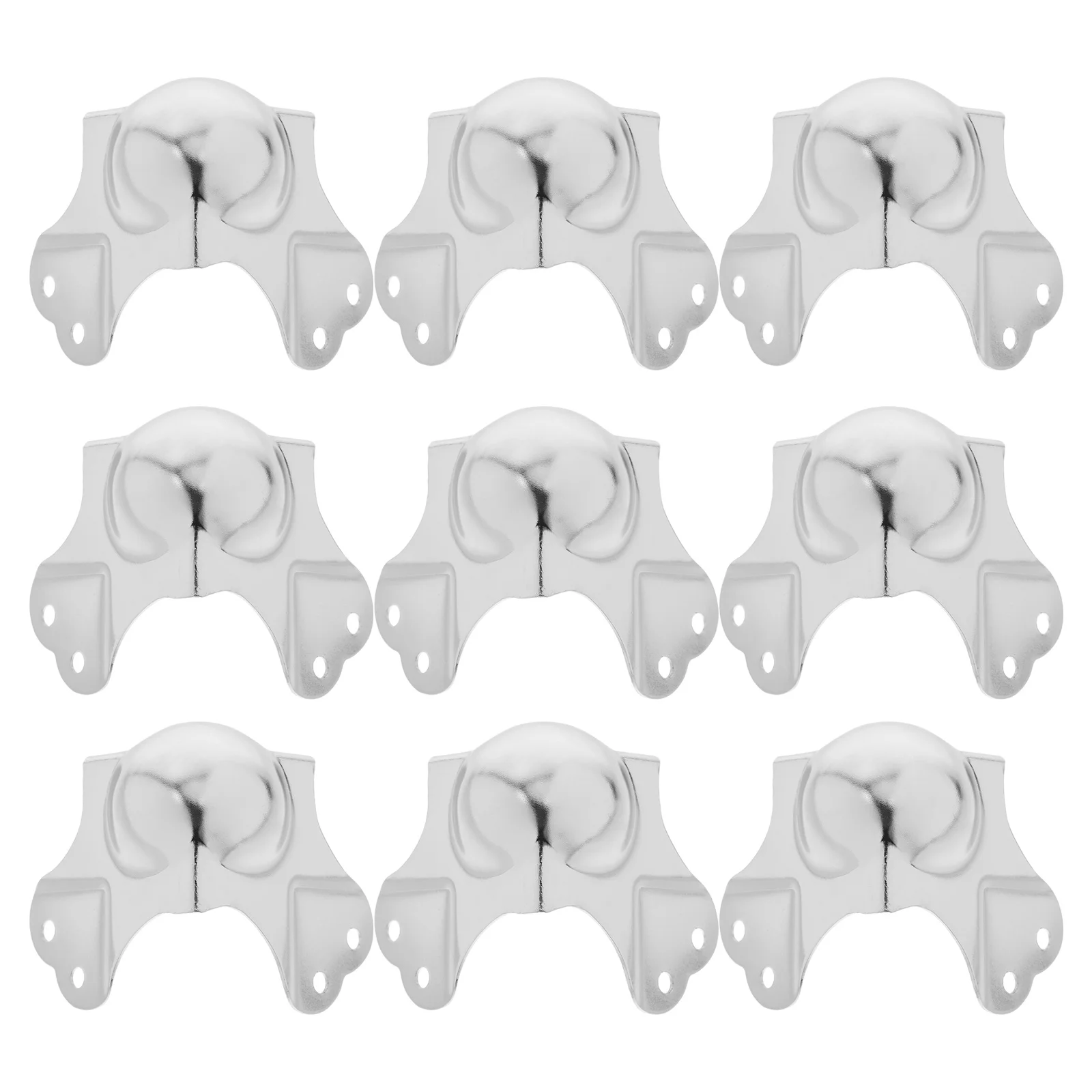 10 Buah Pelindung Sudut Kotak Pesawat Bahan Besi Krom Pelindung Tepi Tugas Berat Untuk Kotak Penerbangan Lampu Panggung Speaker