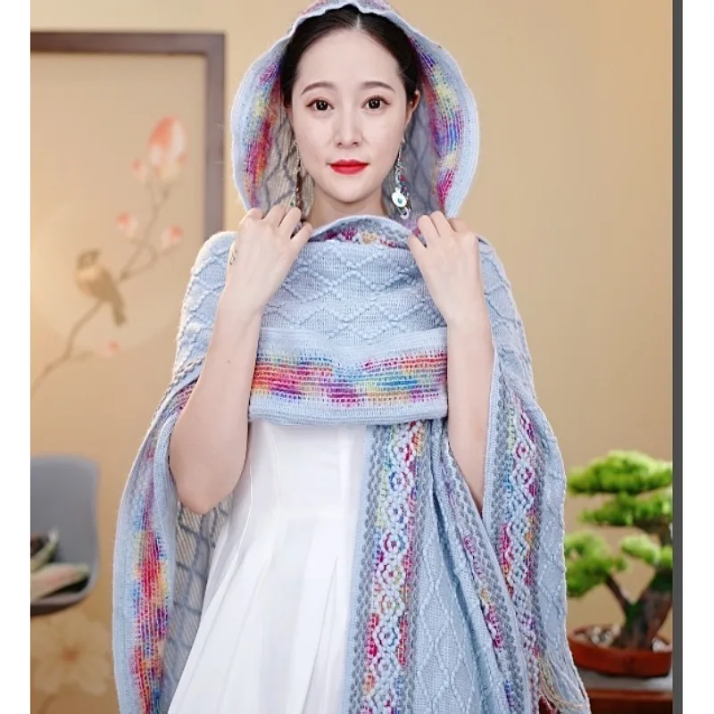 

Winter Fashion Cherry Vintage Viscose Shawl Scarf Lady High Quality Wrap Pashmina Stole Bufandas 2023 New Fashionable Scarf T717