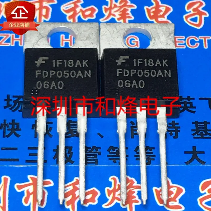 

30pcs original new FDP050AN06AO TO-220 80V 60A