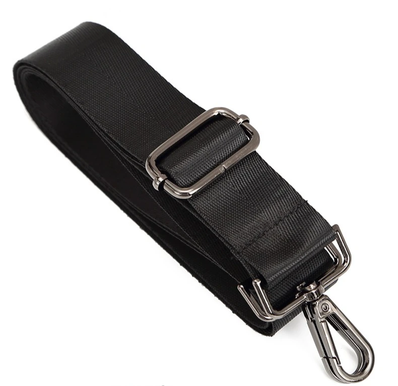 Fashion Black Nylon Shoulder Bag Strap Adjustable Replacement Detachable Belt for Women Men Messenger Bags Handle Handbag Belt