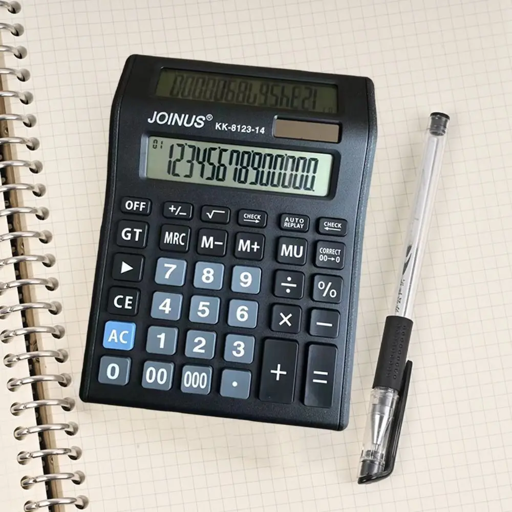 

Multifunctional Solar Dual-Screen Calculator Large Screen Stationery Financial Accounter Calculator Financial Institution