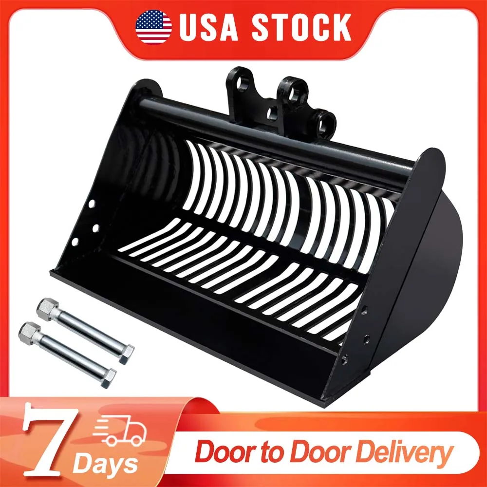 

USA in Stock 800mm Screening Sand Bucket Mini Excavator Attachments for 1-1.5ton Mini Excavator Free Shipping
