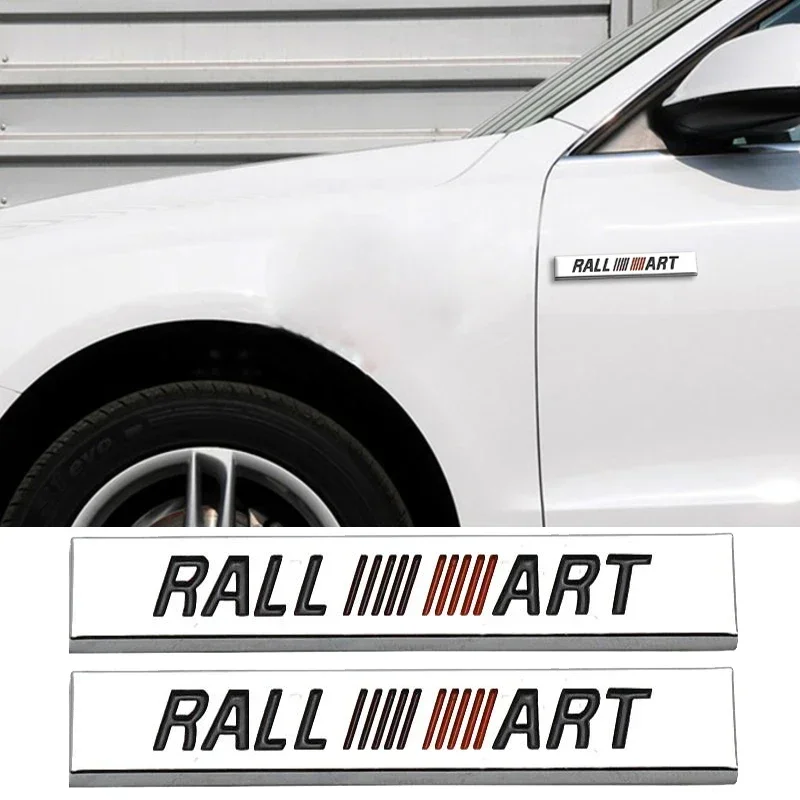 

2 шт., наклейки на боковые эмблемы автомобиля для Mitsubishi Ralliart ASX OTO Lancer 9 Colt V33 Cordia Pajero Outlander Delica Eclipse