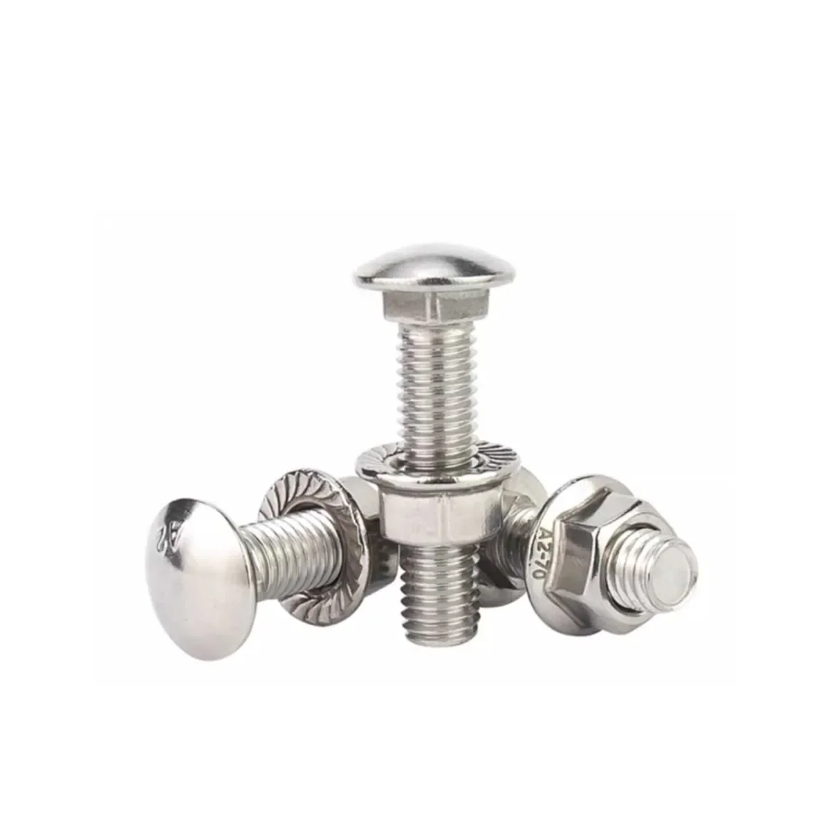 304 Stainless Steel Carriage Screw/gb12 Small Semi-circular Combination Bridge Bolt M3m4m5m6m8m10m12