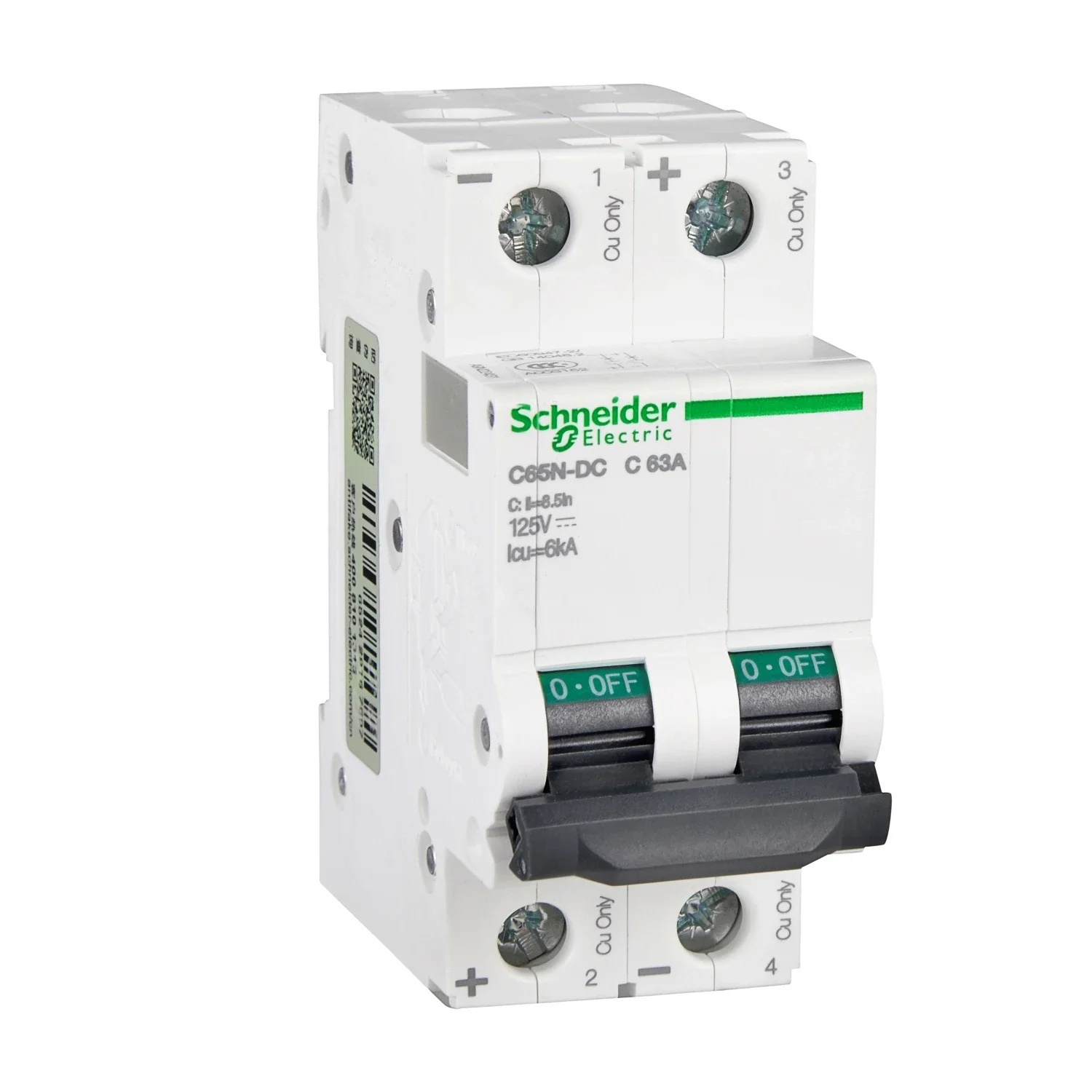 

Schneider Electric Multi 9 IC65N-DC MCB 2P DC Miniature Circuit Breaker C 1A 2A 3A 4A 6A 8A 10A 16A 20A 25A 32A 40A 50A 63A 80A