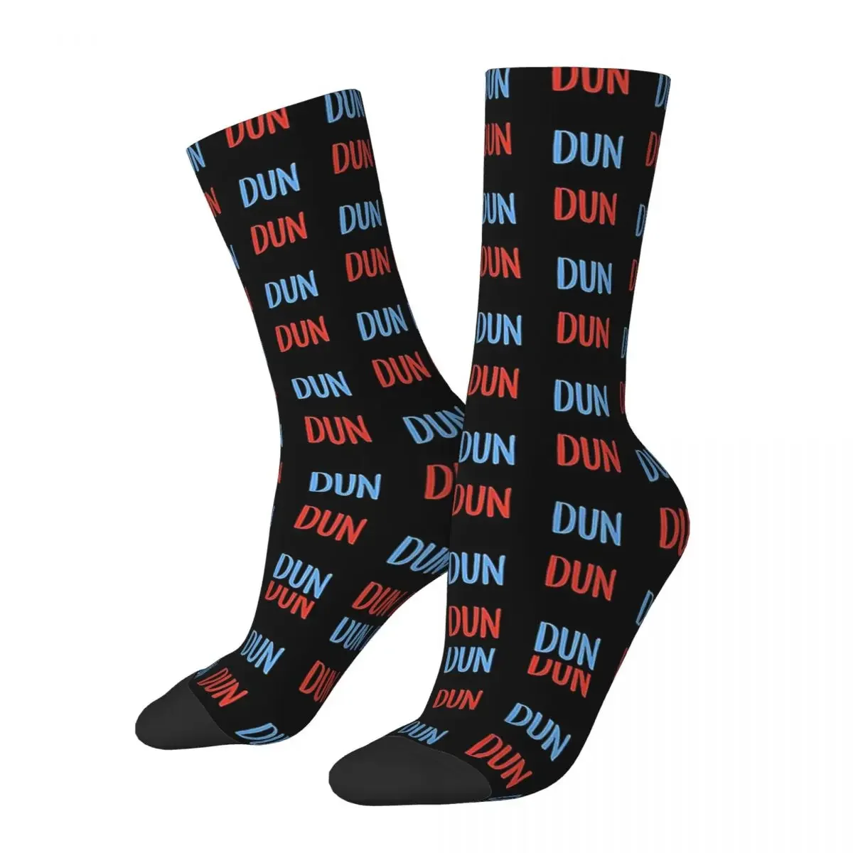 Dun Dun Law And Order Themed Socks Harajuku Absorbing Stockings All Season Long Socks Accessories for Unisex Birthday Present