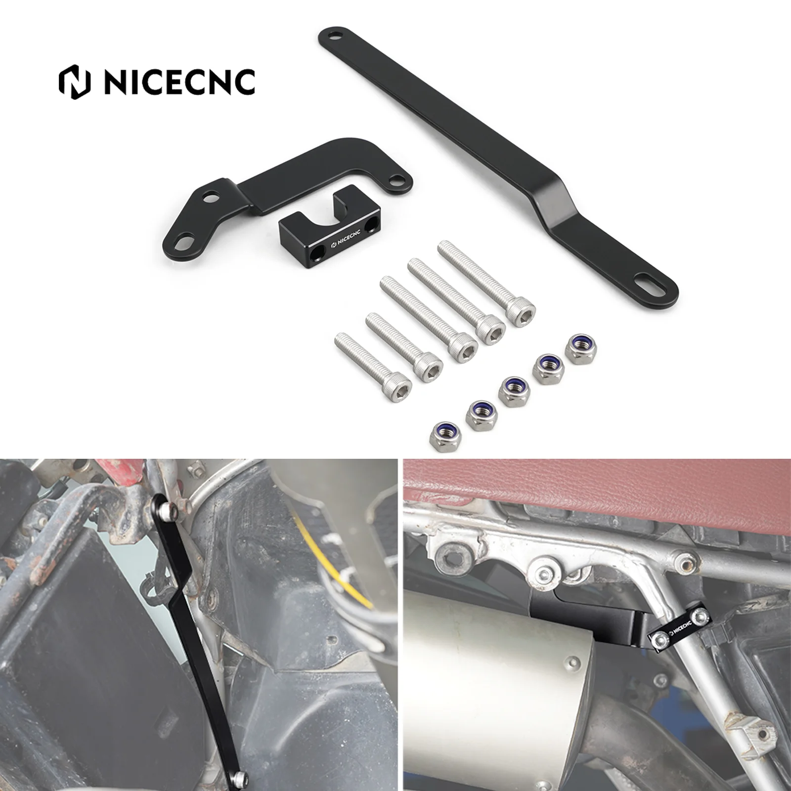 

NICECNC For Honda XR650L XR 650L 1993-2025 2024 2023 2022 2021 Motorcycle Rear Subframe Support Arm Kit Reinforcement Aluminum