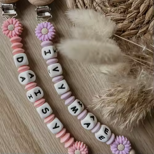 New Custom Pacifier Clips Nipple Dummy Holder Chain Holder Newborn Soother Chains Infant Feeding Soother Teething Toy Chew Gifts - Image 2
