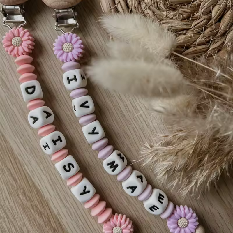 New Custom Pacifier Clips Nipple Dummy Holder Chain Holder Newborn Soother Chains Infant Feeding Soother Teething Toy Chew Gifts - Image 2