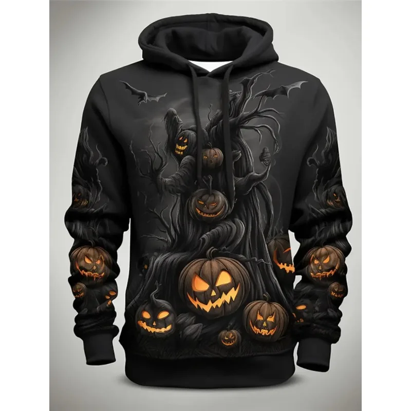 

Halloween Role-playing Skull 3D Printed Hoodies for Men and Women, Casual and Fashionable Hip-hop Parent-child Sweatshirts