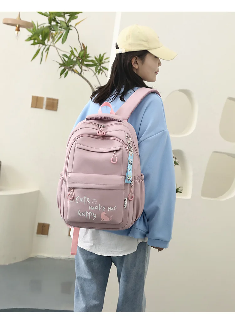 kids school bag cute pink school backpack for girls children kawaii bookbag primary middle students gift large capacity backpack