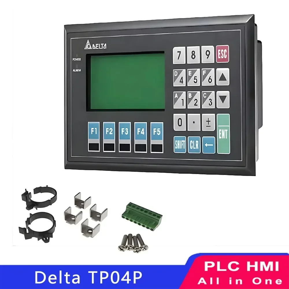 Delta 4.3 7 Inch HMI Text Panel PLC All in One Tp04p 16tp1r 16tp1t 32tp1r 32tp1t 22xa1r 22xa1t 21ex1r 21ex1t 20exl1t 08tp1r