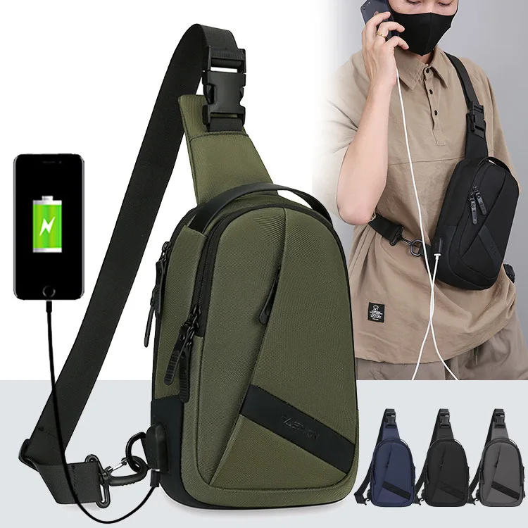 

Men's Premium Oxford Sling Bag - Lightweight Crossbody Commuter Backpack for Business & Outdoor Use