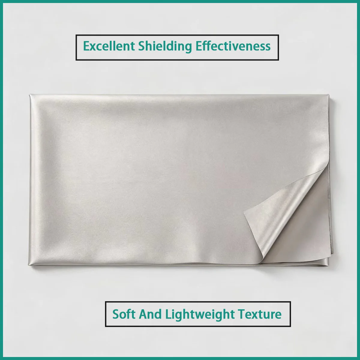 Size 0.5 * 1.1m-1.1 * 3m silver gray Faraday fabric is used for electronic protection,signal shielding,anti-static isolation,etc