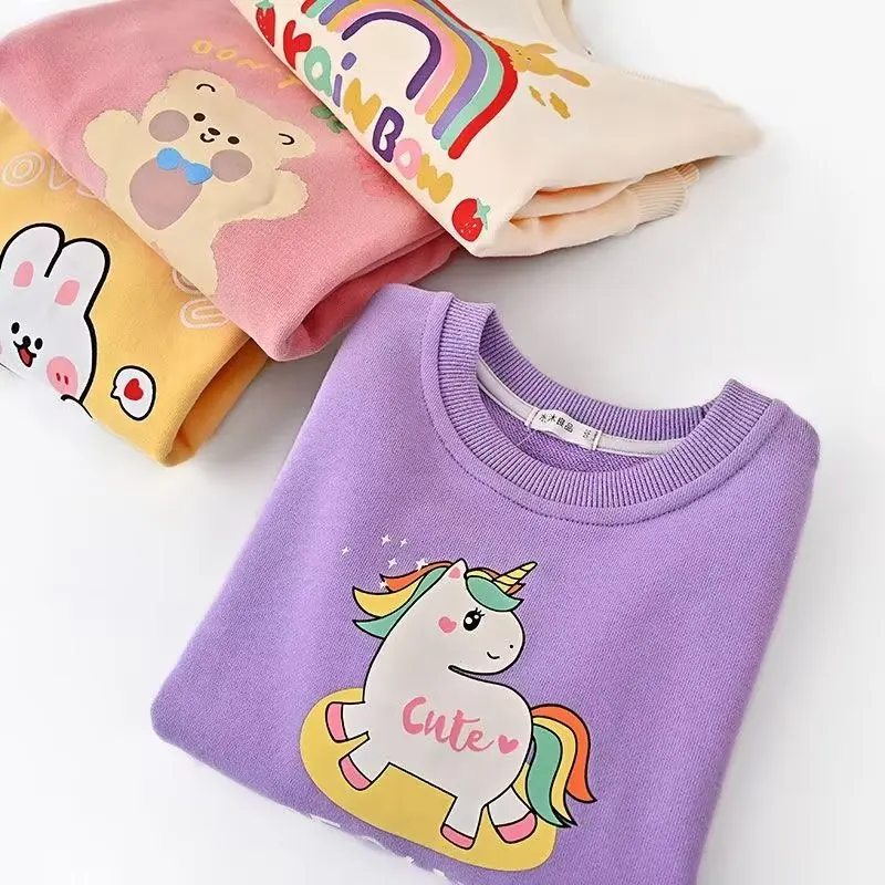 Children LetterT-shirt Pullover Cotton  Children  Tops Tees Girls Full Sleeve Outerwear Baby Clothes Fashion 2022 2 3 4 5 6