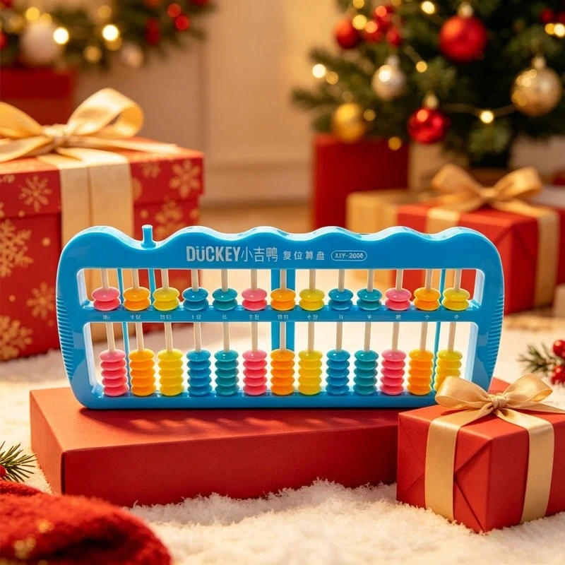 Multi-toned Bead Math Counting Calculation Tools Abacus with Reset Structure Classroom Supplies Teaching Home Educational Toy