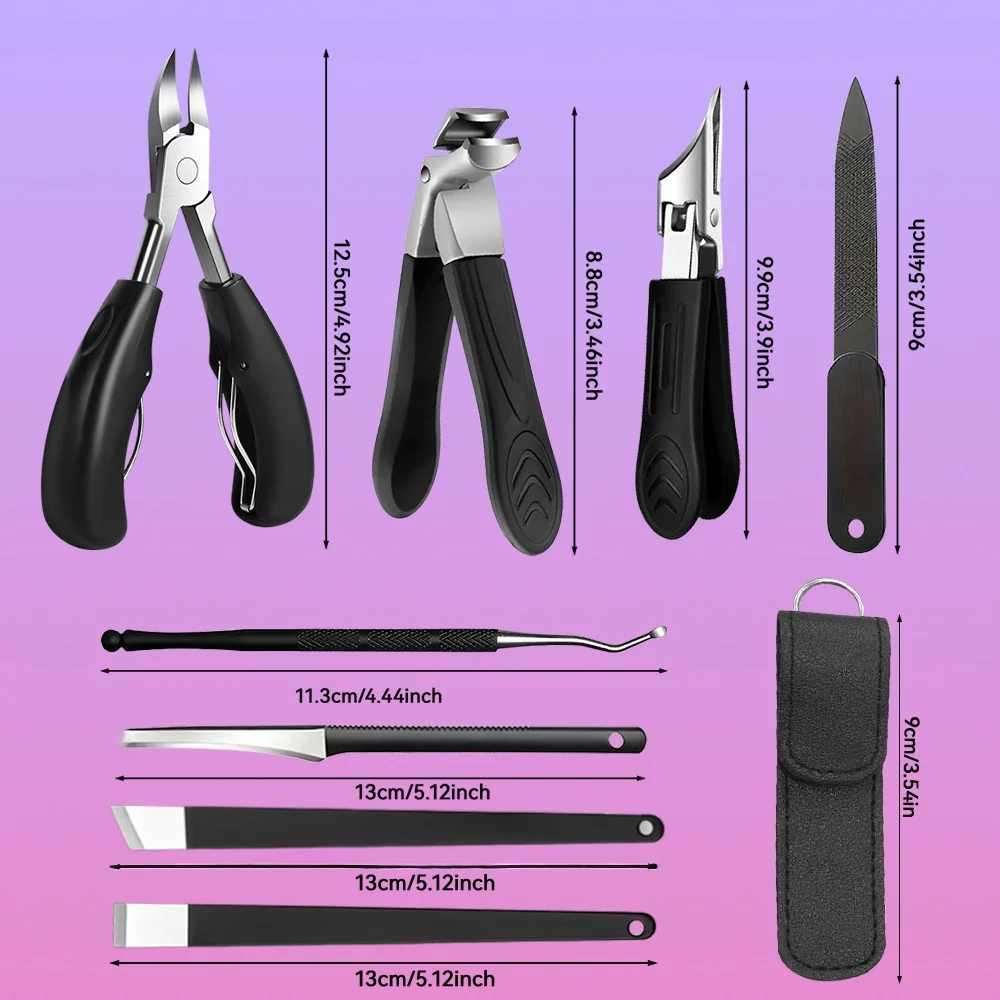 6/14pcs Manicure Pedicure Ear Care Set for Daily Home Use And Holiday Gift Complete with Nail Clippers Pedicure Tool, Nail Files