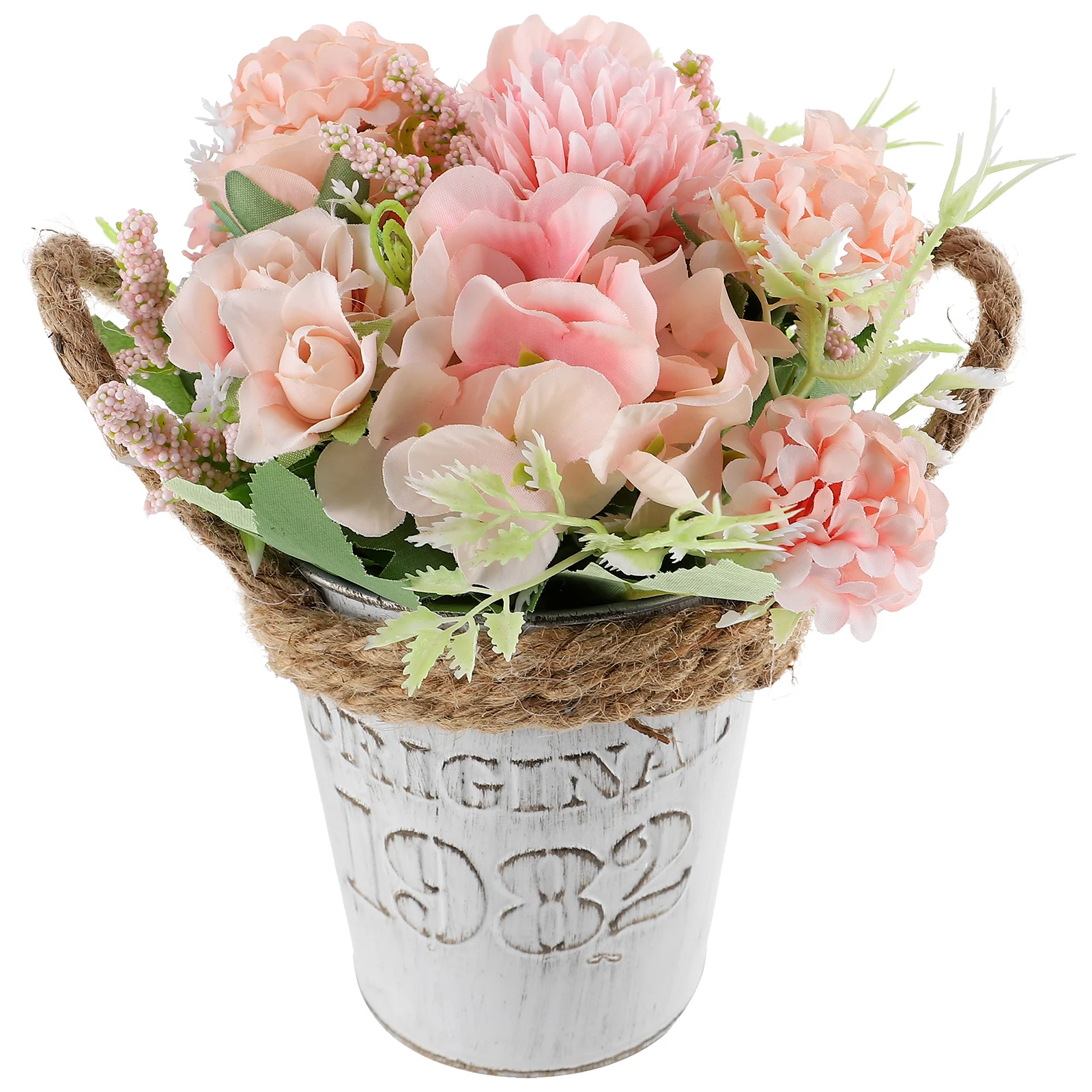 

Artificial Hydrangea Potted Flowers Realistic Home Decor Elegant Office Shop Flowers Vivid Plastic Simulation