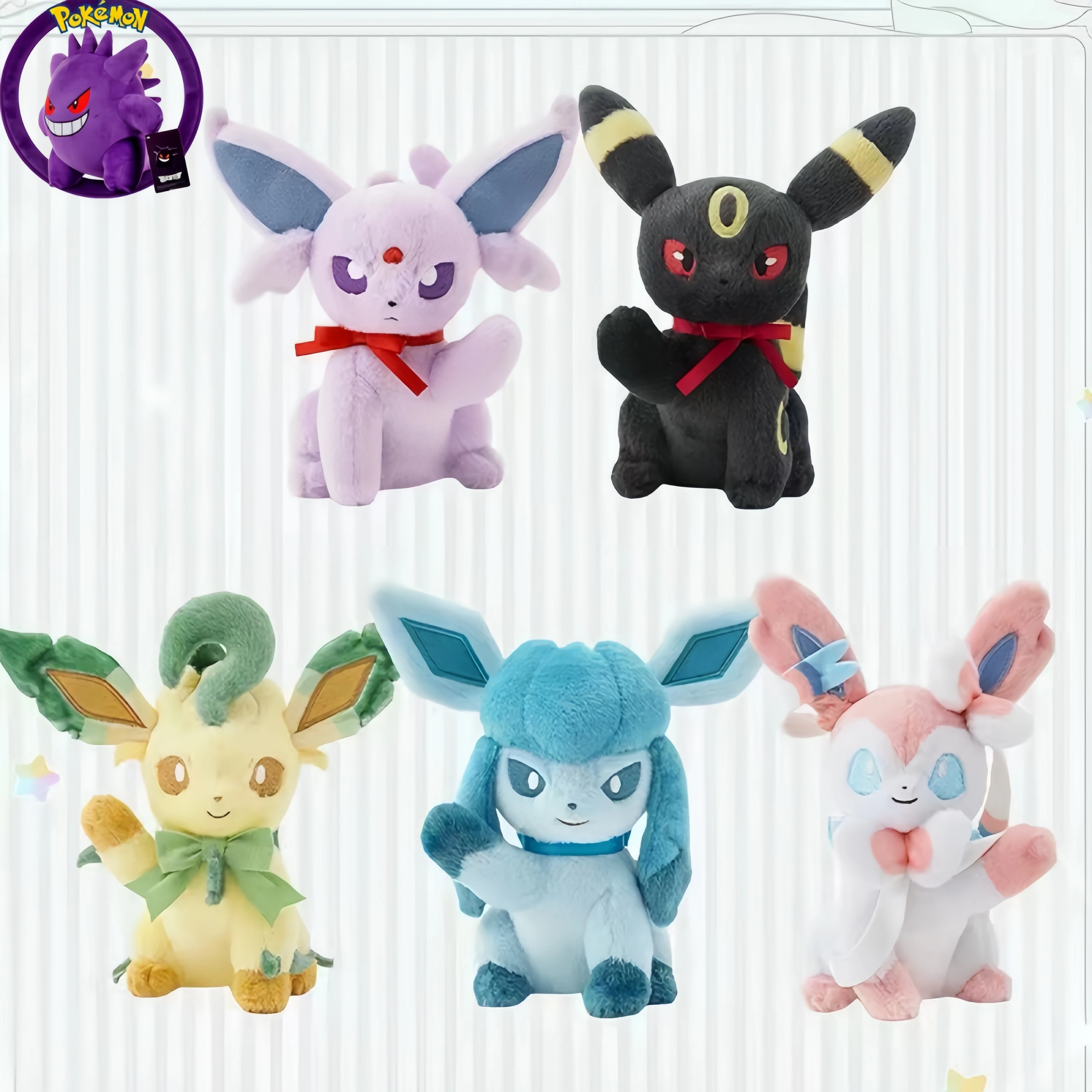  Sylveon Umbreon Plushies Eevee Evoli Plush Toys Adorable Sprite Doll Good Anime Character Stuffed Animal Plush Party Gift