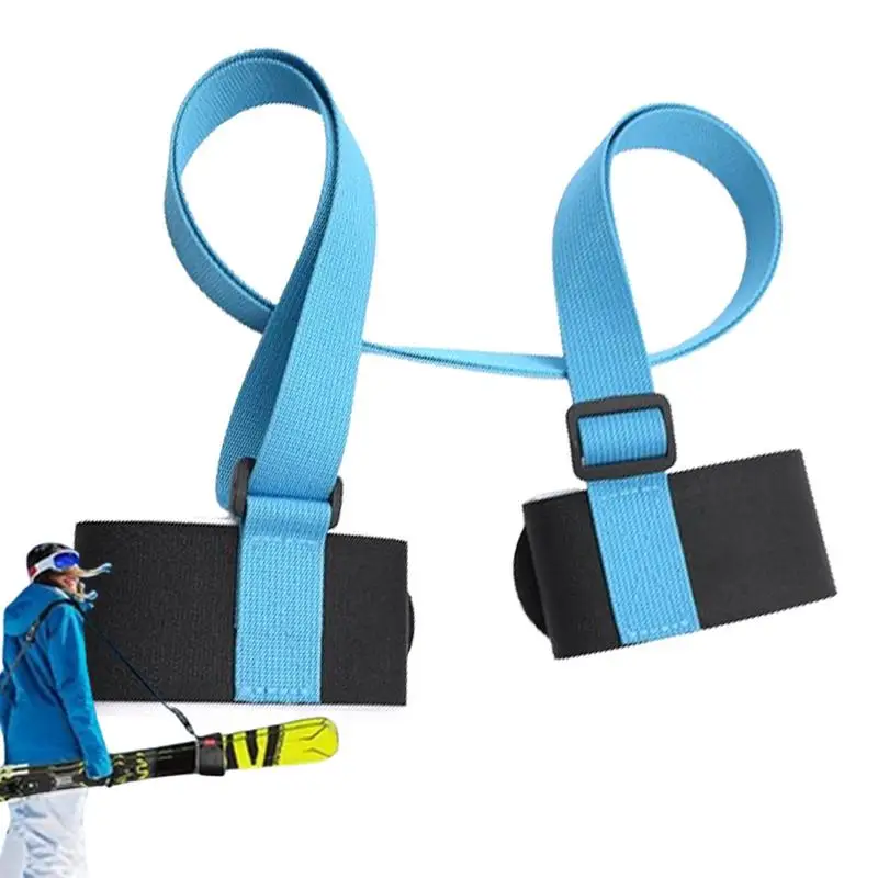 

1Pcs Nylon Skiing Bags Adjustable Skiing Pole Shoulder Hand Carrier Lash Handle Straps Porter Hook Protecting For Ski board