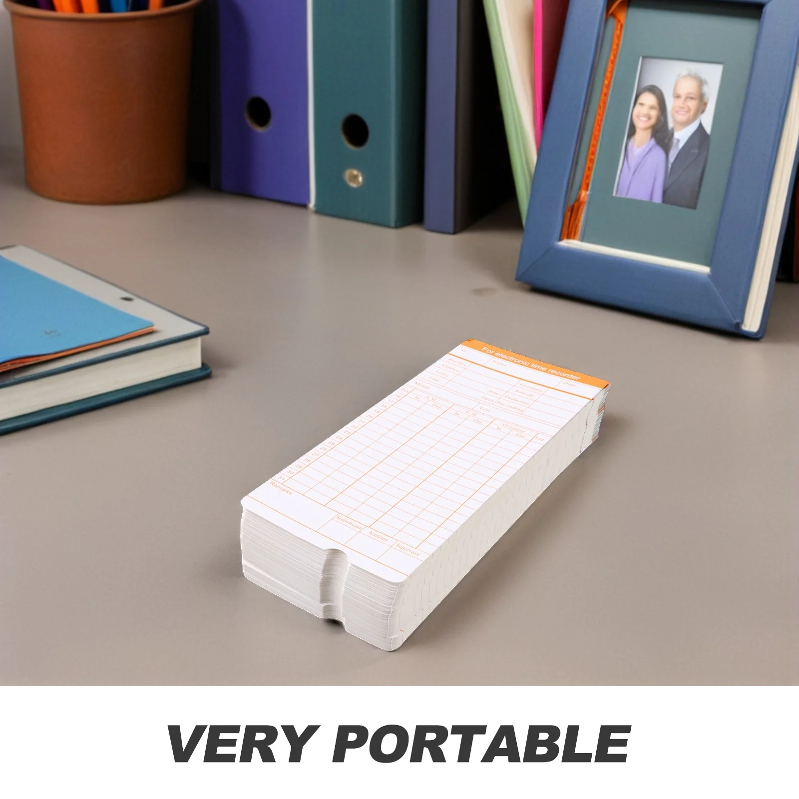 200 Sheets Factory Attendance Cards Warehouse Commuting Commute Recording Daily Attendence Office