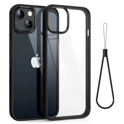 Shockproof Silicone Lanyard Cord Phone Case For iPhone 11 12 13 14 15 Pro Max XS XR 8 7 6 Plus Transparent Protection Back Cover