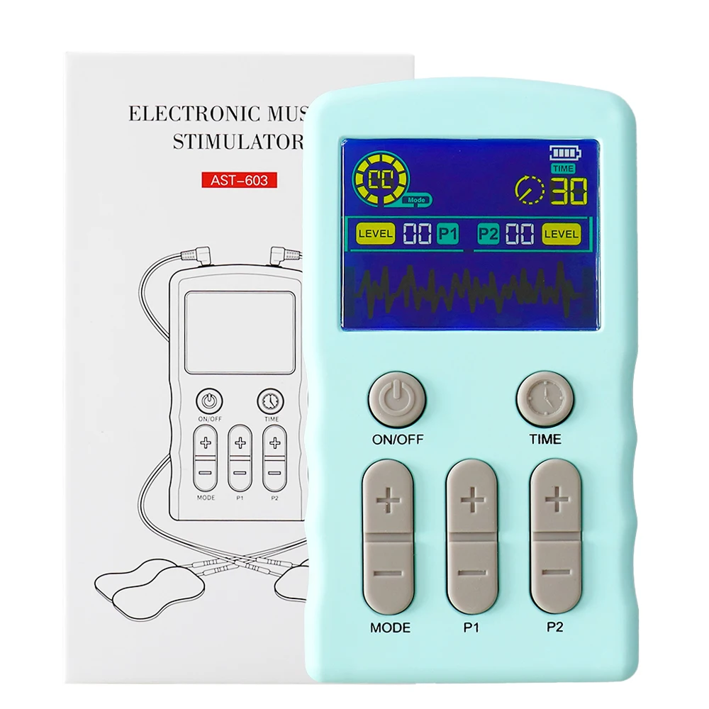 New Multi-function Pulse Meridian Massage Device Muscle Stimulator 25 Modes 50 Intensity Tens Unit Digital Meridian Massager