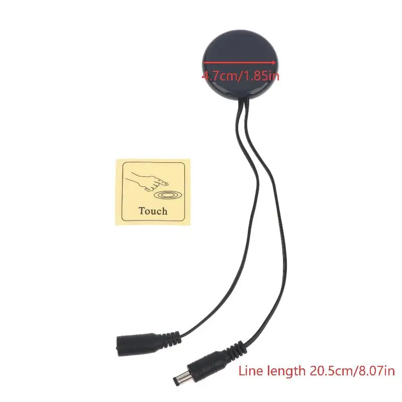 DC Power Touch Sensor Switch Module Self-Adhesive Touch Trigger Control Cable for Small Smart Electronics DIY Projects