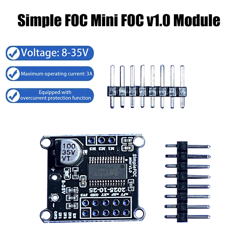 ✰✪1Pc Simple FOC Mini DRV8313 Module DC Brushless Motor Driver Board SVPWM Control DC 8-35V