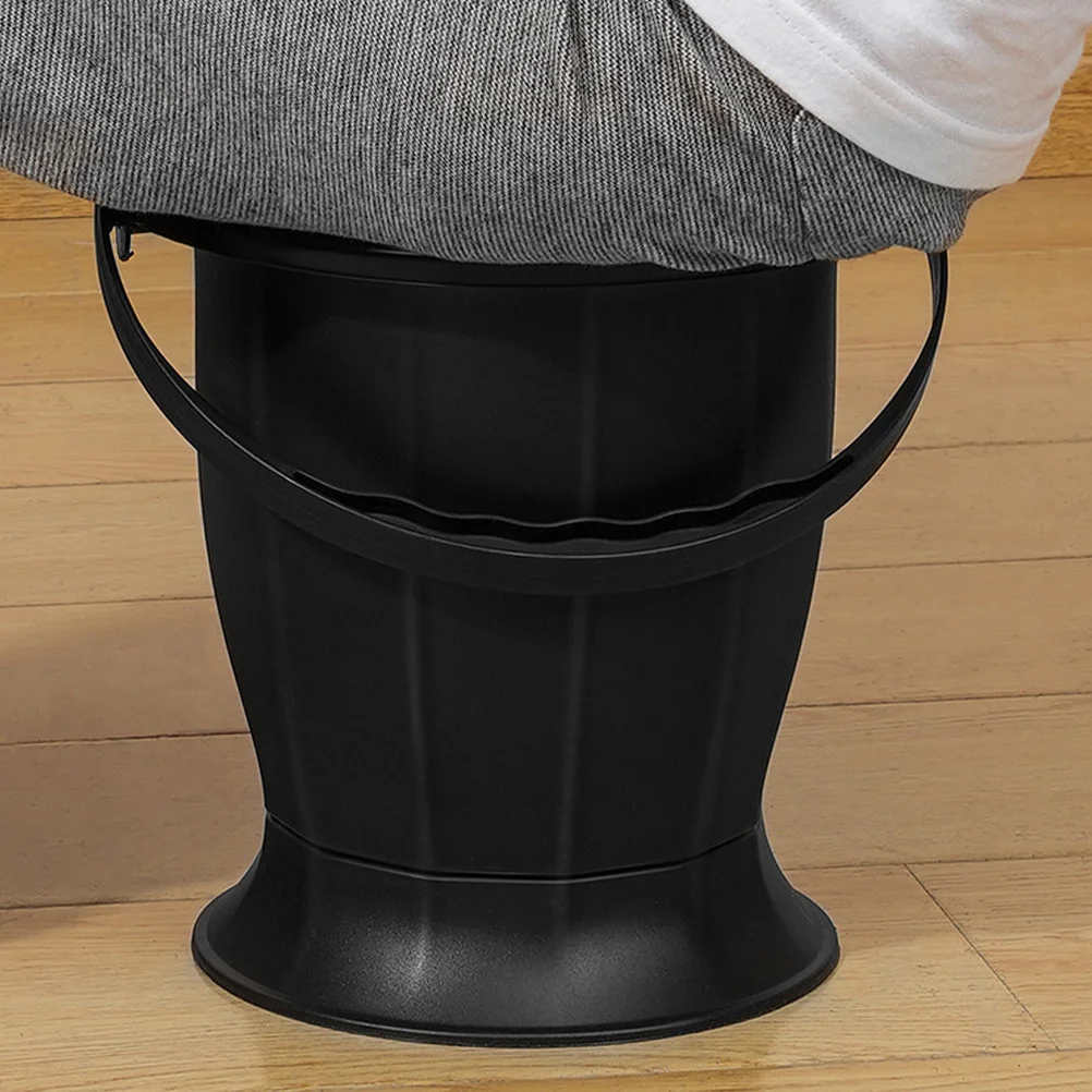 

Portable Adult Toilet Chamber Pot Thickened Pp Material Non-Skid Urine Bucket With Lid For Elderly Disabled Home Use