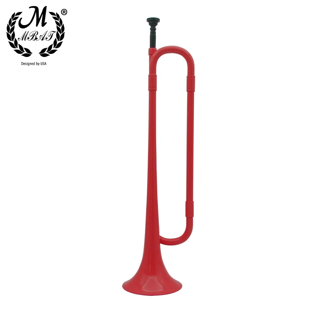 M MBAT Youth Trumpet Bb ABS Plastic Young Pioneers Bugle Call Student Horn Kid Beginner for Brass Musical Instrument Performance