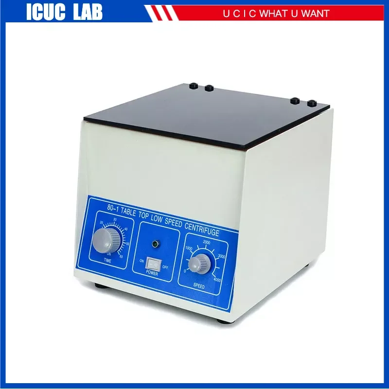 

Low Speed Tabletop Blood PRF Centrifuge Machine 80-1 for Laboratory Clinical Medical Centrifuga 4000rpm with 6x20ml Rotor