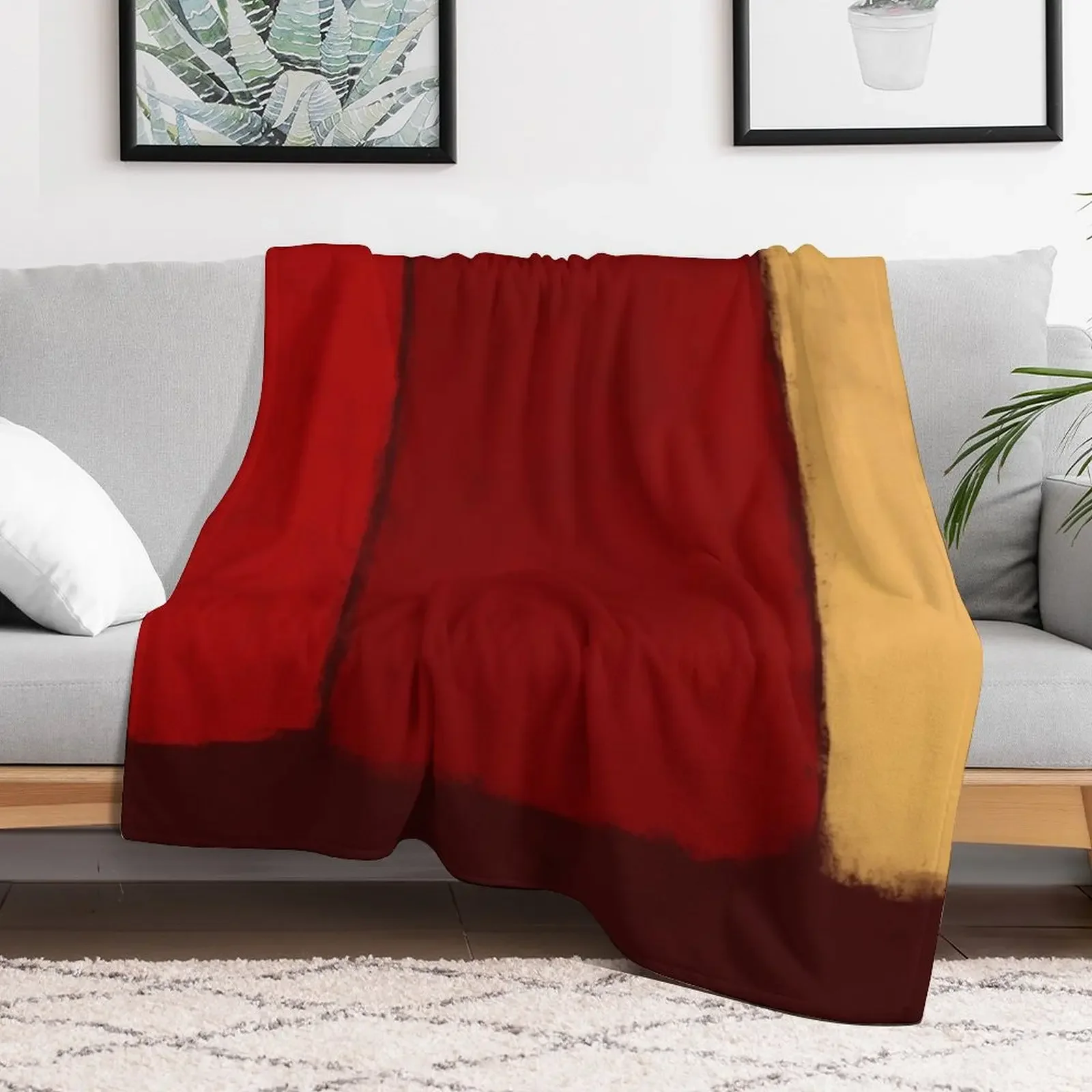 Rothko Inspired #28 Throw Blanket Comforter Weighted Personalized Gift Quilt Blankets