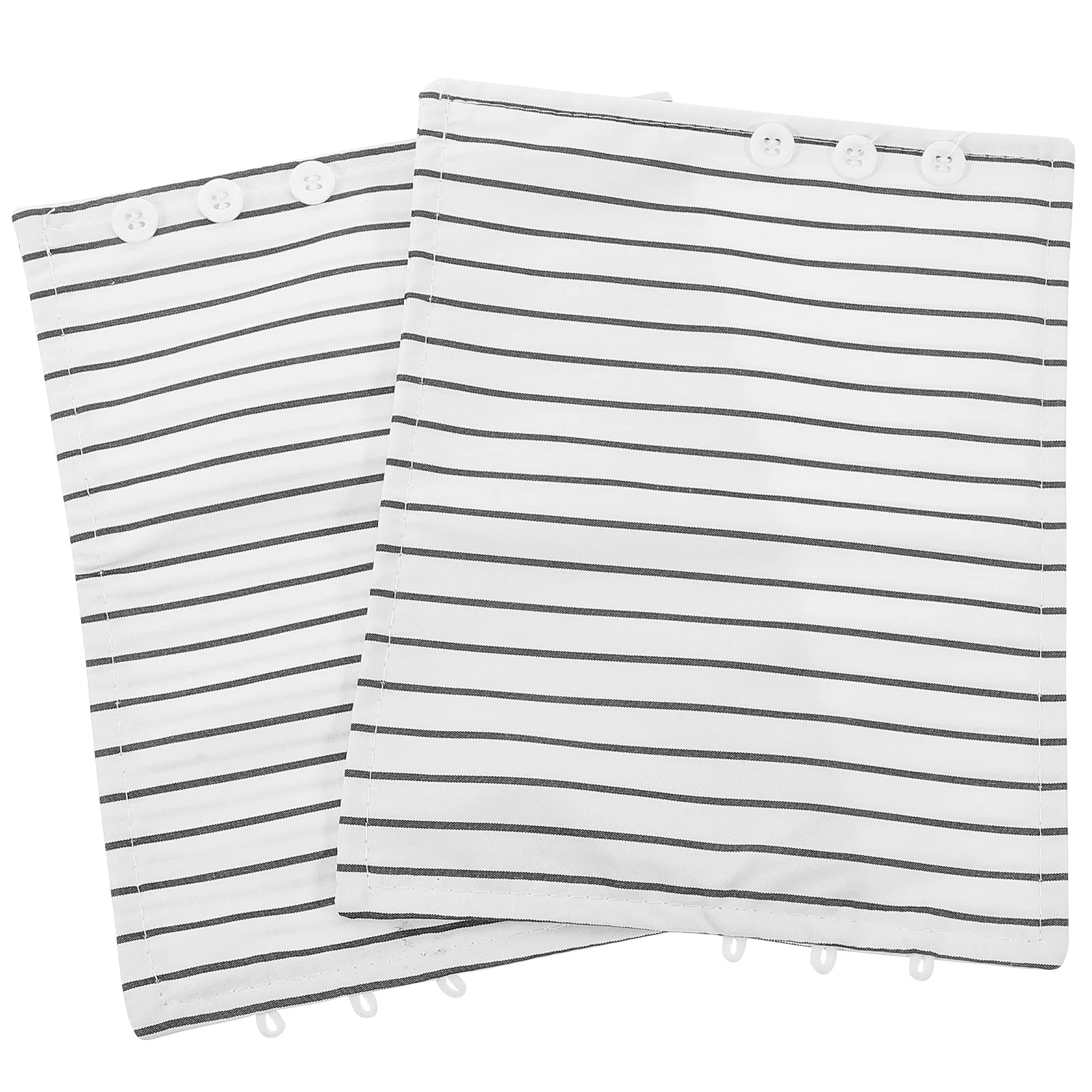 

1Pair Striped Shirt Cuffs Detachable Unisex Elastic Wrist Cuffs Decorative Fashion Sleeve Accessories for Office Formal Events