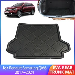 for Renault Samsung QM6 Koleos 2 2017 2016~2023 2022 2019 2018 Accessories Waterproof Car Rear Trunk Mat Floor Tray Boot Carpet