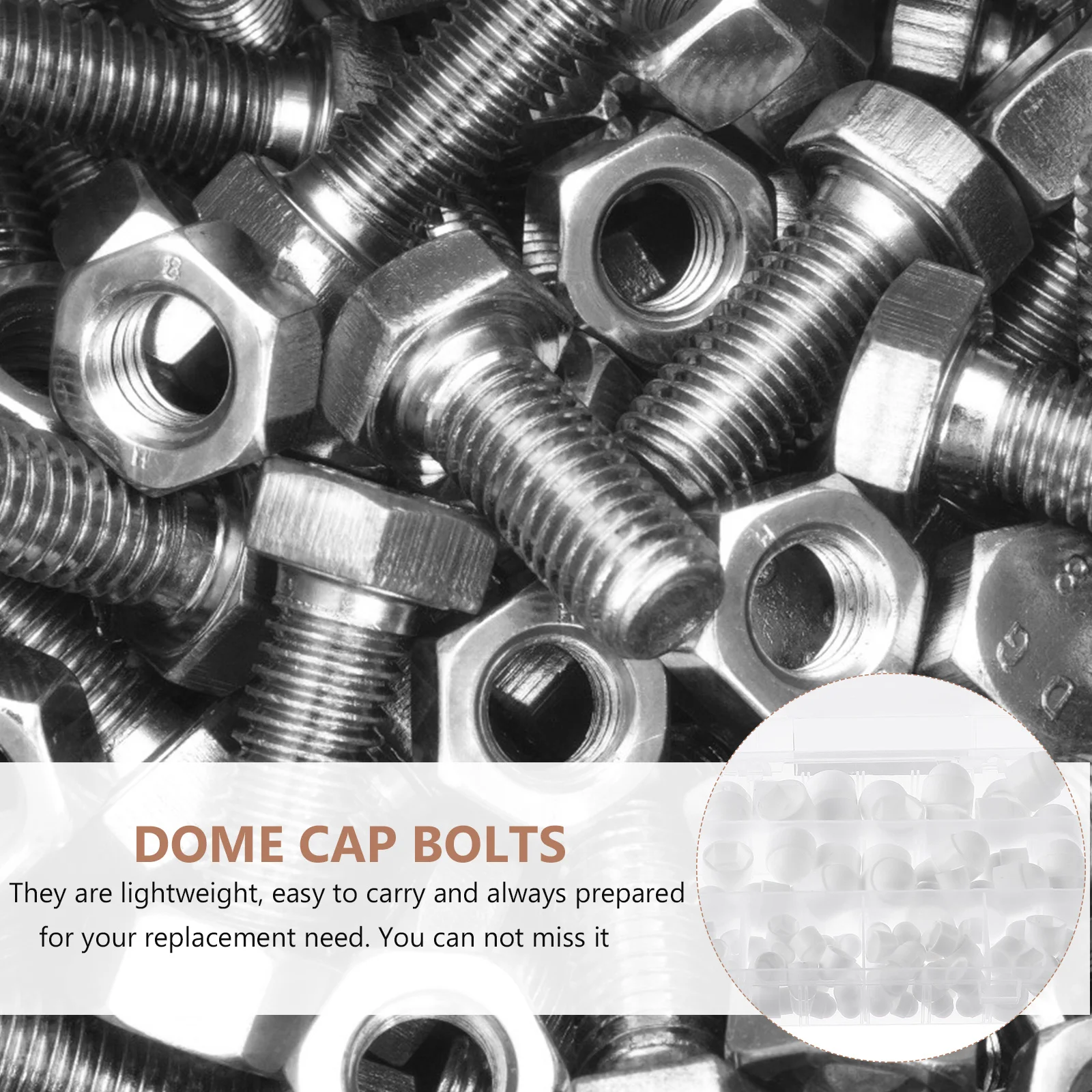 

145Pcs Bolt Cover Caps Hexagonal Screw Nut Protection Dome Caps for M4- Bolts Hexagonal Screw Cover Dome Bolts