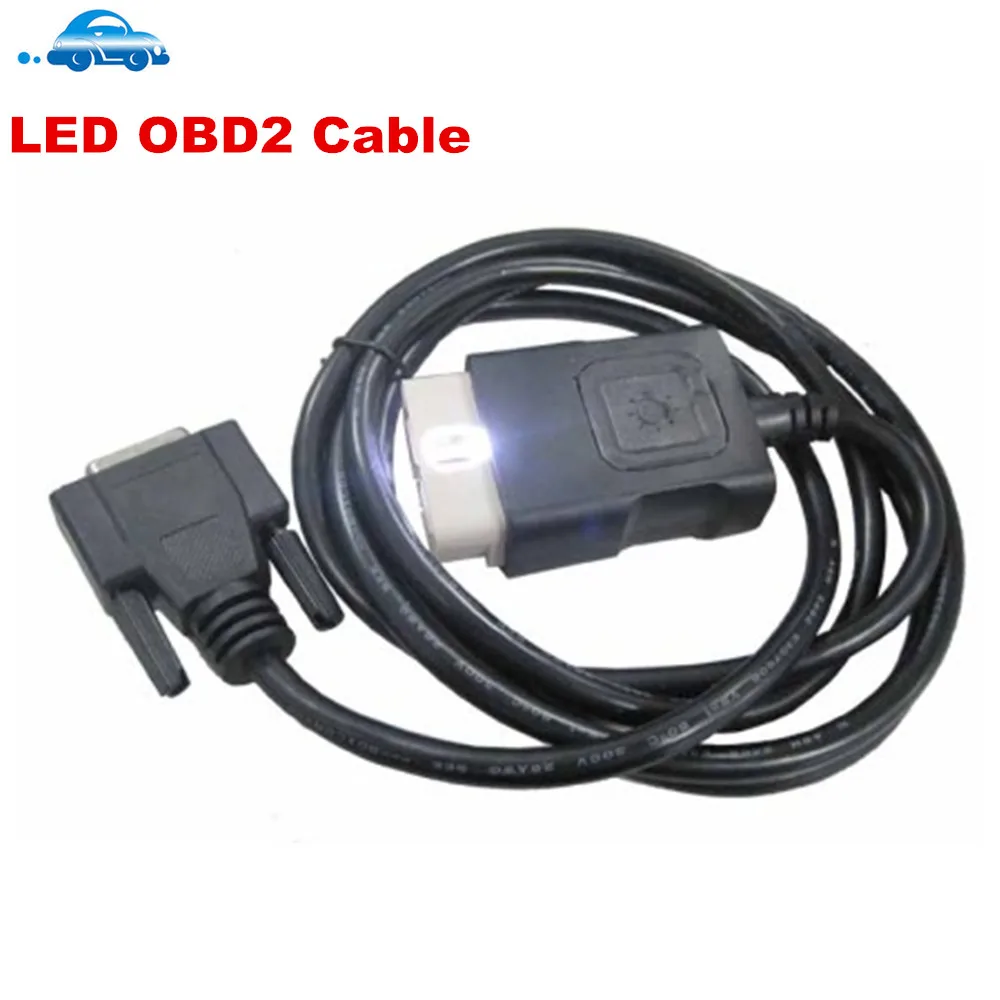 OBDII 16 دبوس LED كابل الرئيسي مناسبة ل Vd ds150e Cdp برو زائد OBD2 السيارات Obd كابل Obd 16pin اختبار كابل Multidiag برو كابل